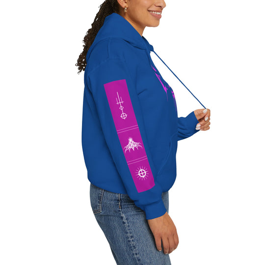 Cream Hoodie – Blue