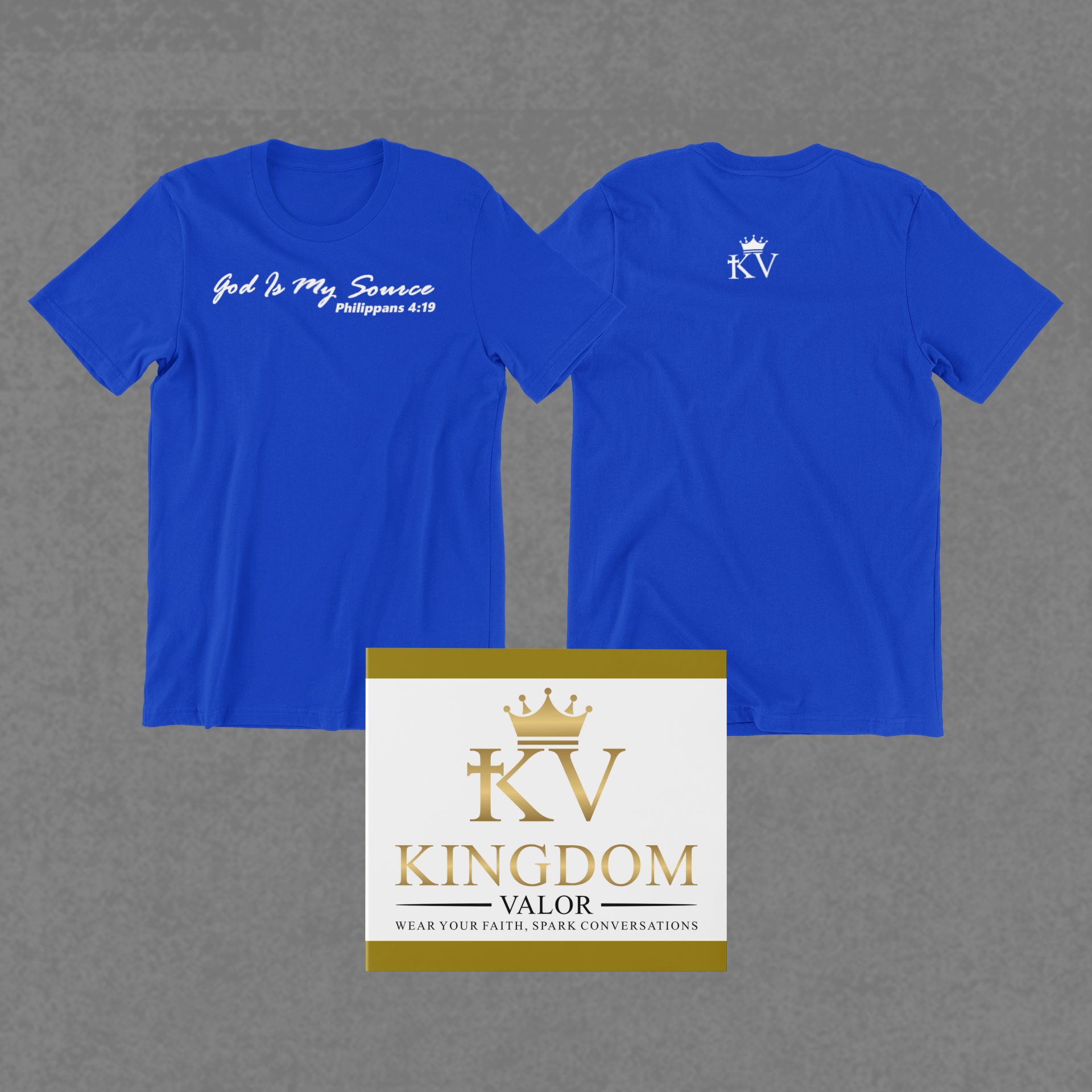 God is my Source Blue