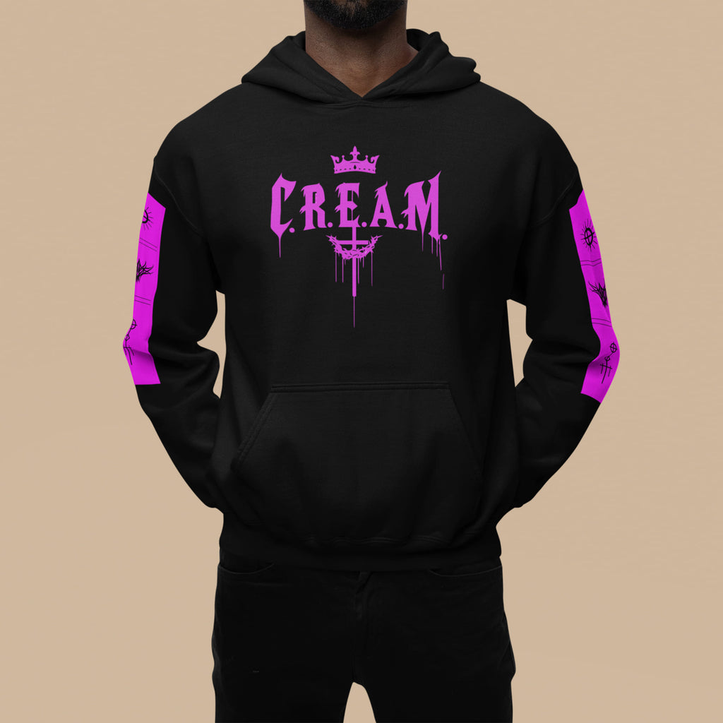Cream Hoodie – Black