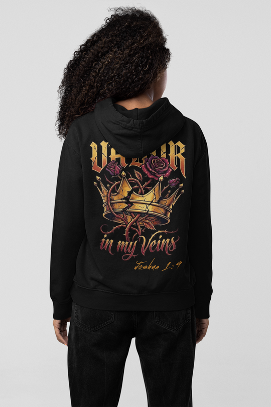 Valor in My Veins Black Hoodie