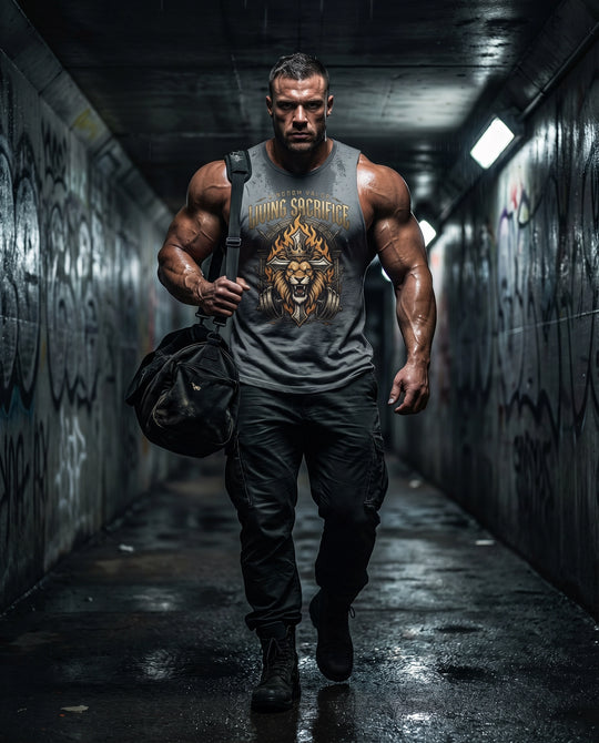 Temple Training Sleeveless Gray Tshirt