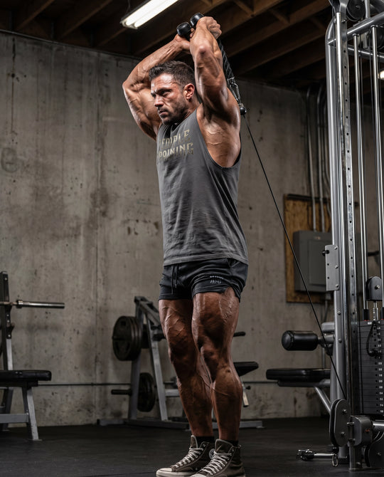 Temple Training Sleeveless Gray Tshirt