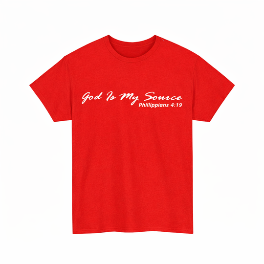 God is my Source Red