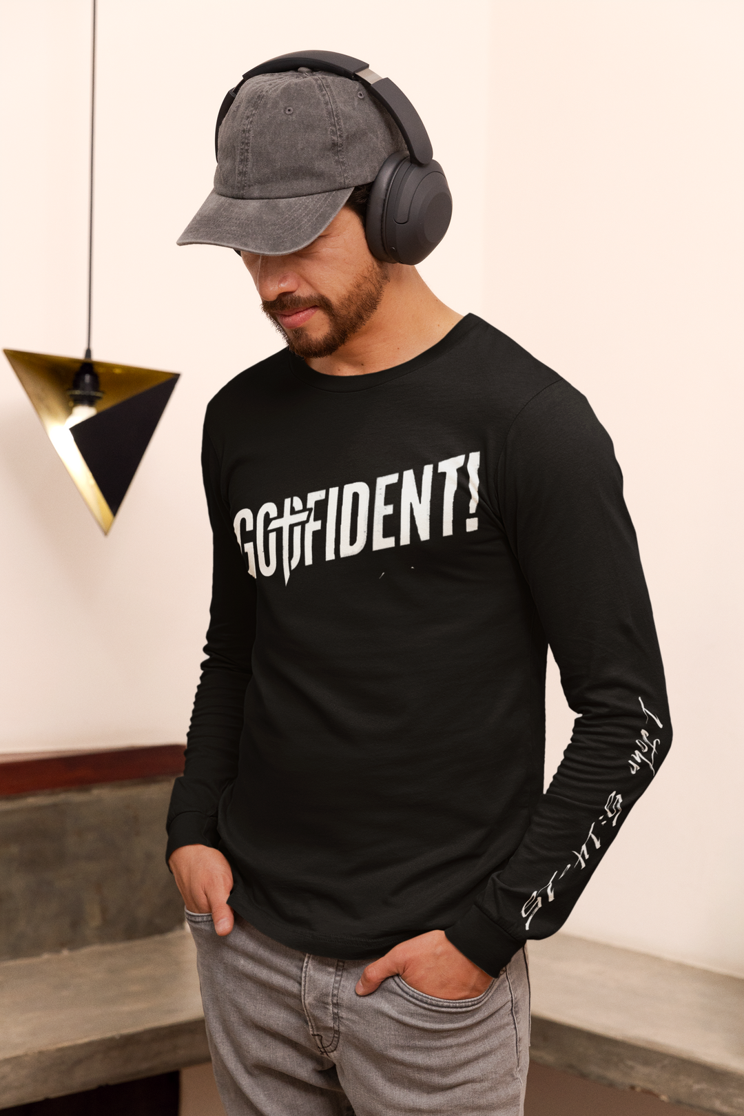 Godfident Long Sleeve T-shirt Black
