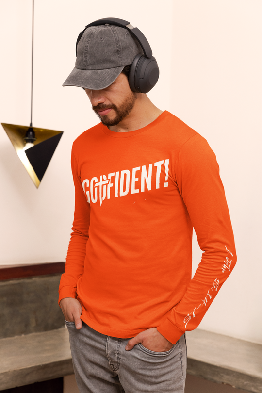 Godfident Long Sleeve T-shirt Orange