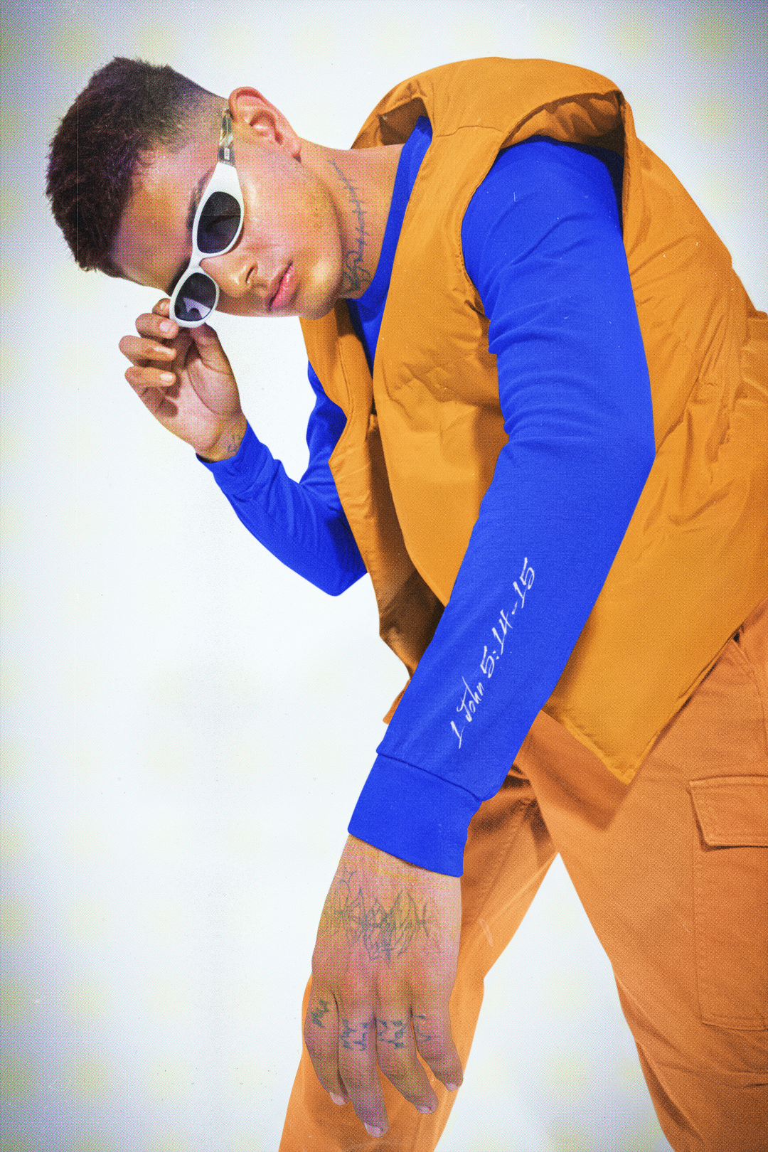 Godfident Long Sleeve T-shirt Blue