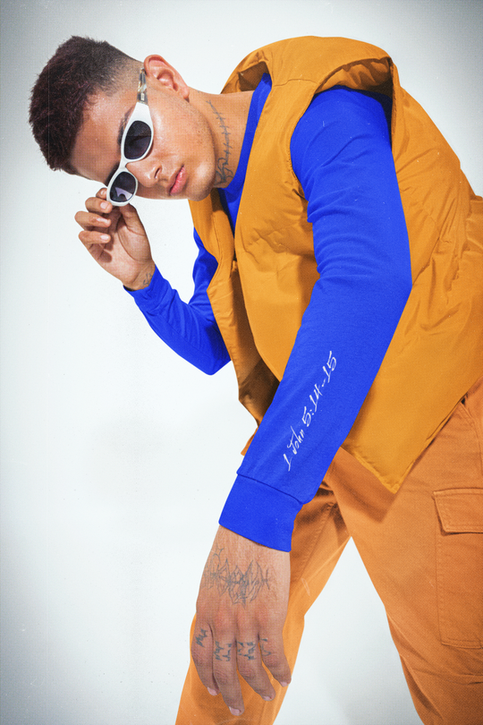 Godfident Long Sleeve T-shirt Blue