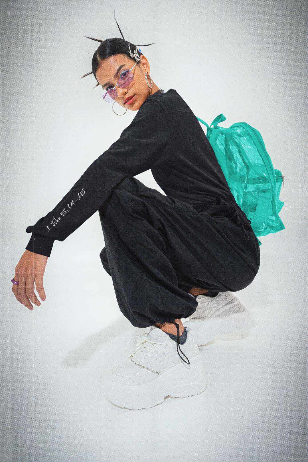 Godfident Long Sleeve T-shirt Black