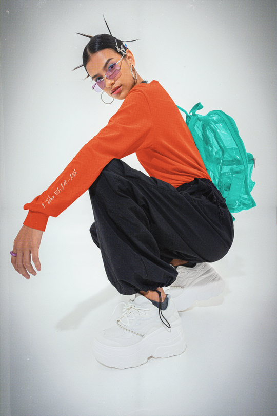 Godfident Long Sleeve T-shirt Orange
