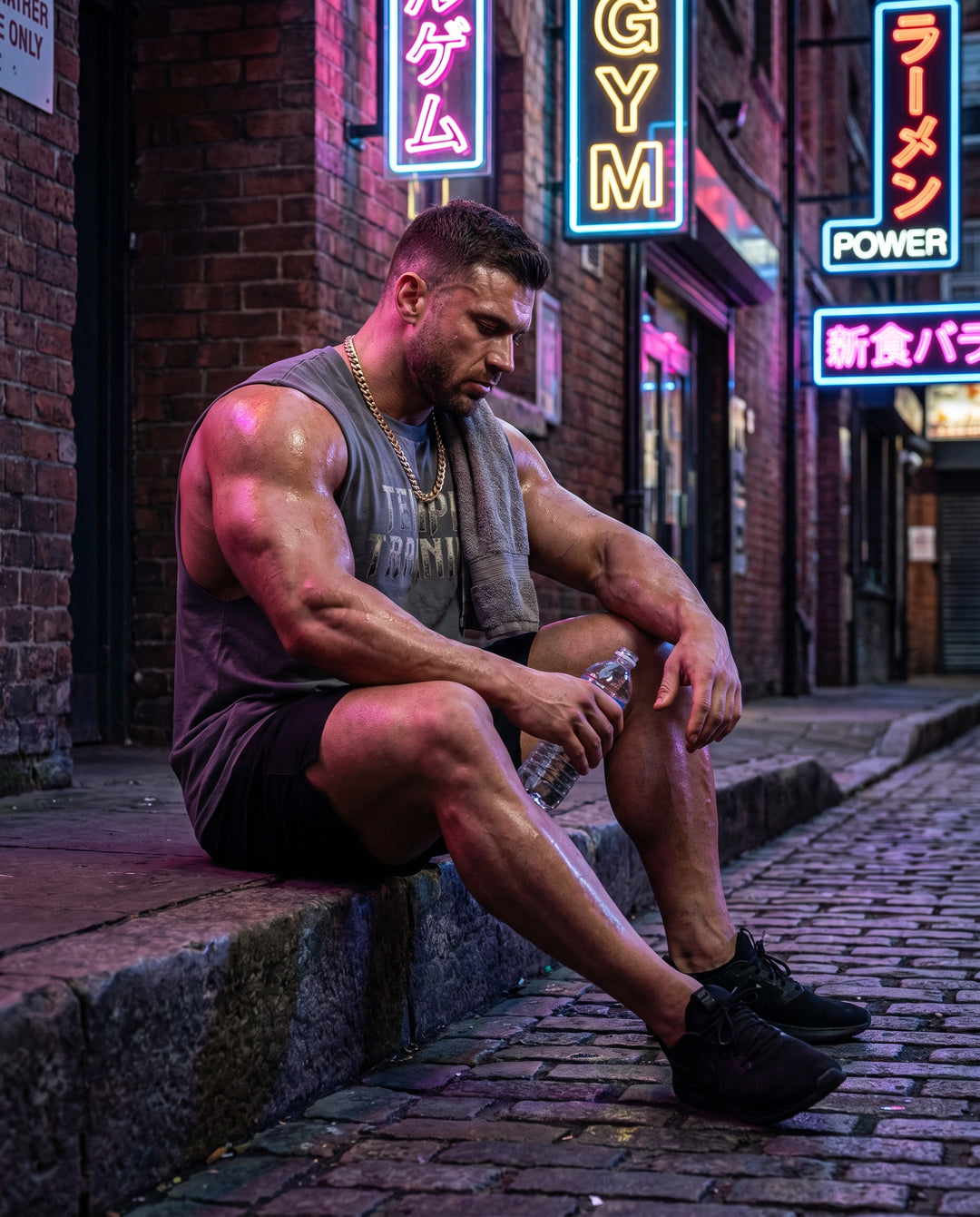 Temple Training Sleeveless Gray Tshirt