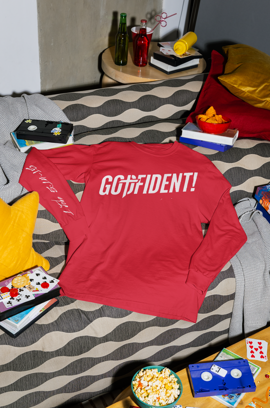 Godfident Long Sleeve T-shirt Red