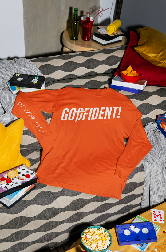 Godfident Long Sleeve T-shirt Orange