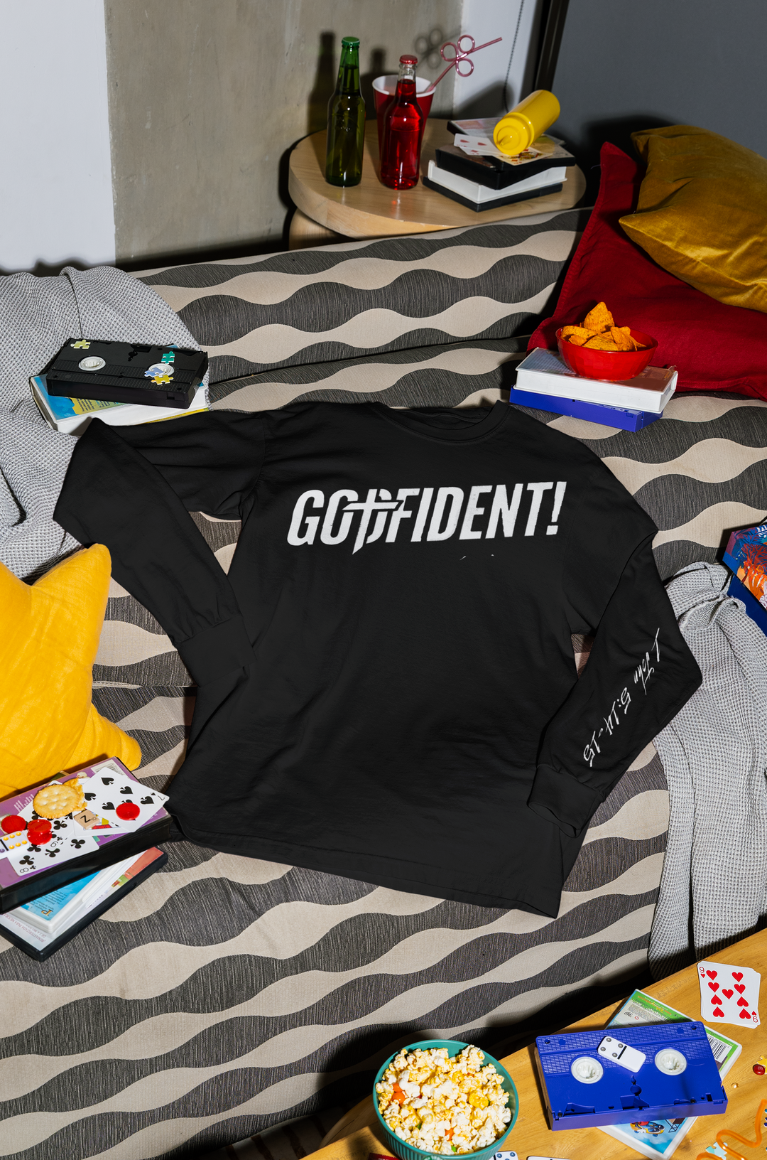 Godfident Long Sleeve T-shirt Black