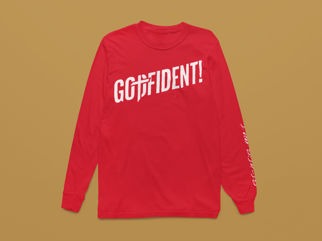 Godfident Long Sleeve T-shirt Red