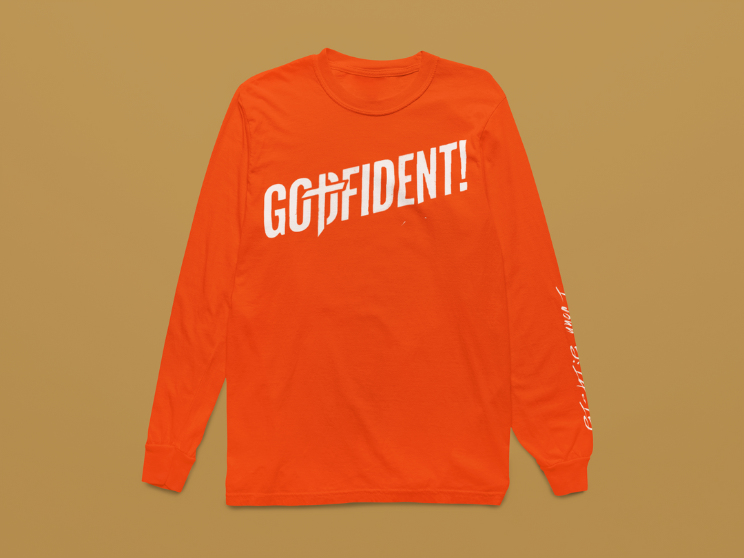 Godfident Long Sleeve T-shirt Orange