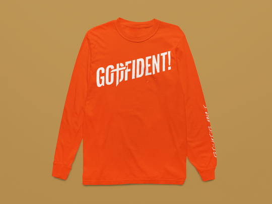 Godfident Long Sleeve T-shirt Orange