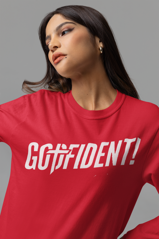 Godfident Long Sleeve T-shirt Red