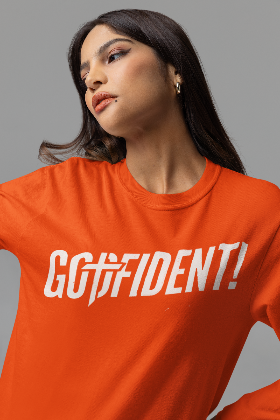 Godfident Long Sleeve T-shirt Orange