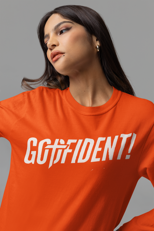 Godfident Long Sleeve T-shirt Orange