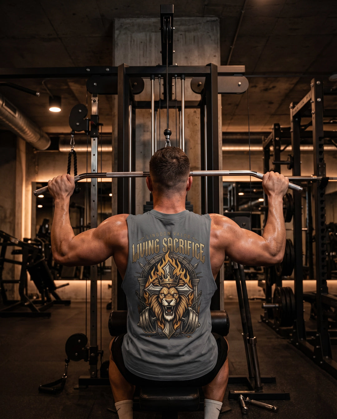 Temple Training Sleeveless Gray Tshirt