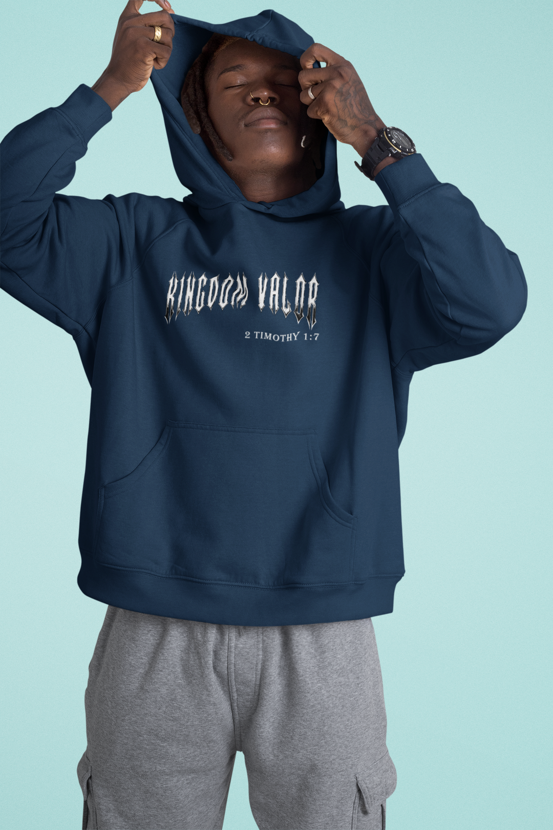 Kingdom Valor I- Hoodie Blue