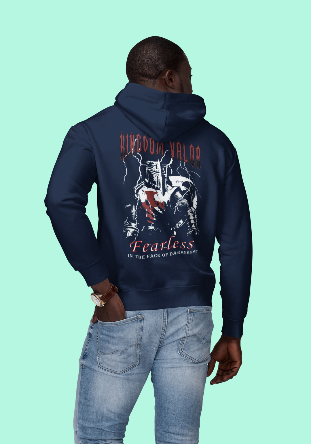 Kingdom Valor I- Hoodie Blue
