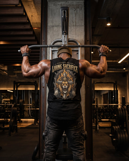 Temple Training Sleeveless Black Tshirt