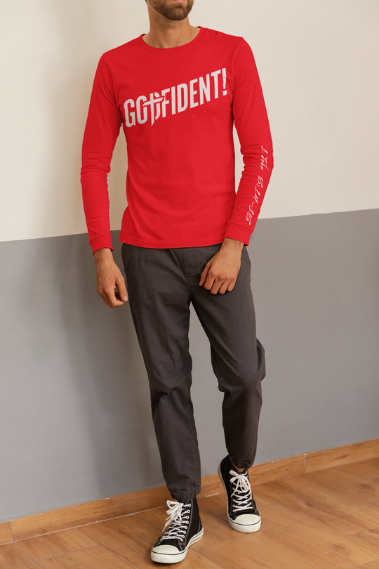 Godfident Long Sleeve T-shirt Red