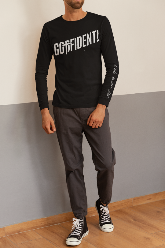 Godfident Long Sleeve T-shirt Black