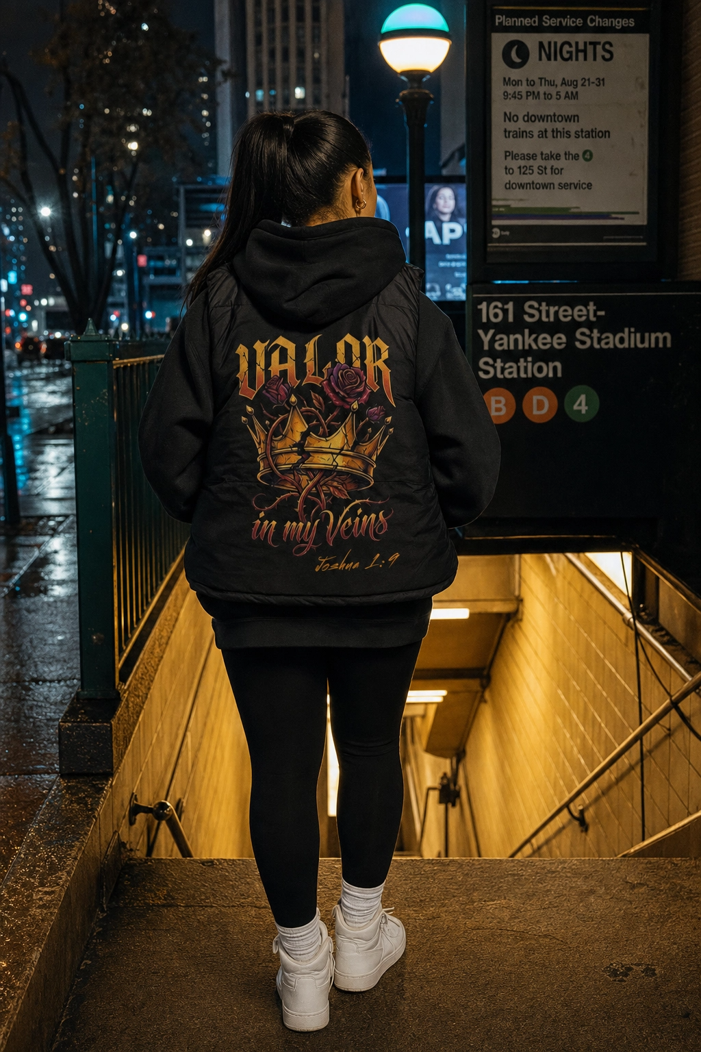 Valor in My Veins Black Hoodie