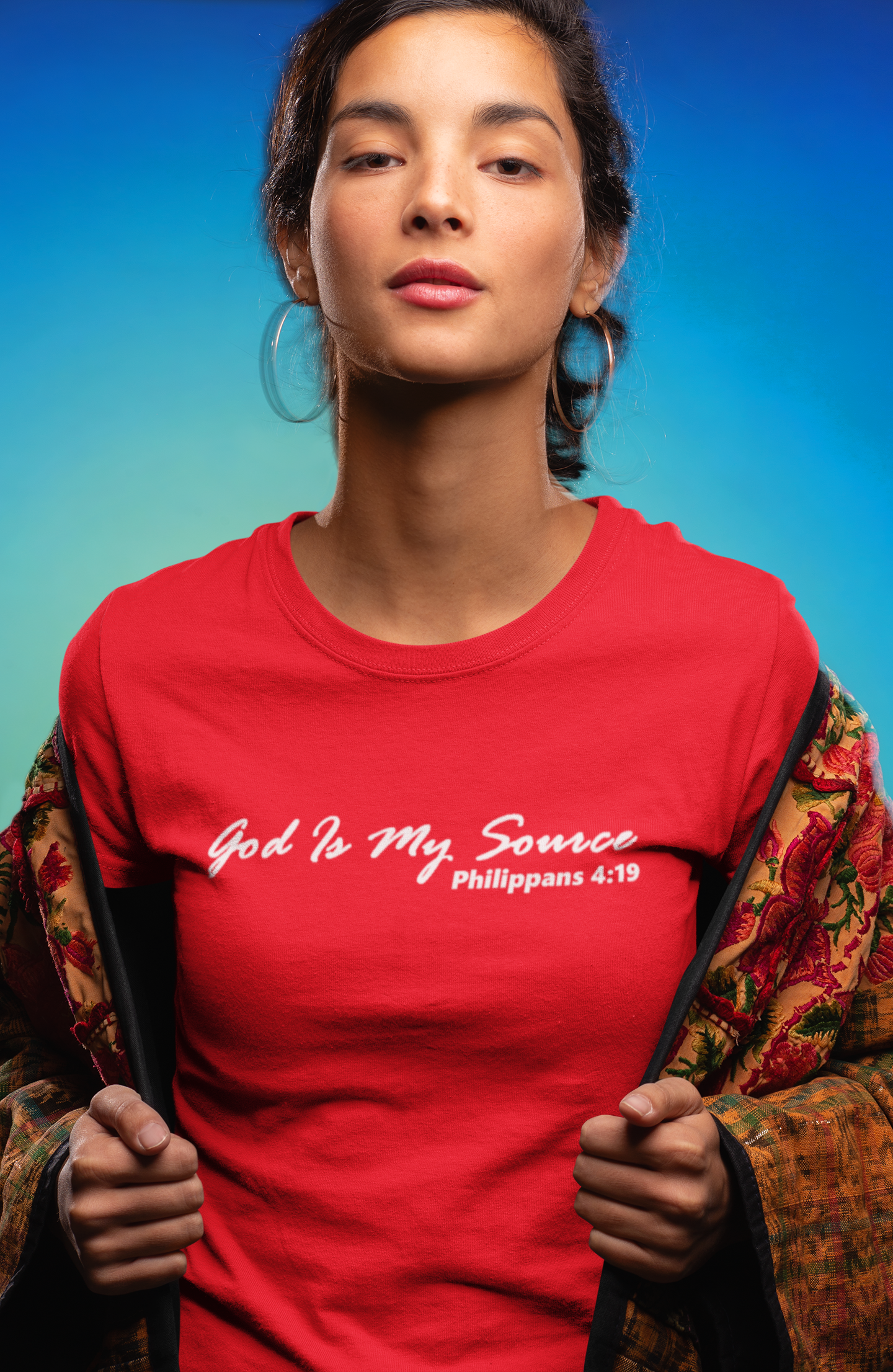 God is my Source Red