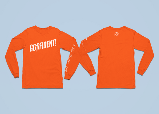 Godfident Long Sleeve T-shirt Orange