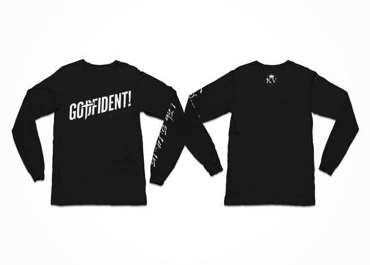 Godfident Long Sleeve T-shirt Black