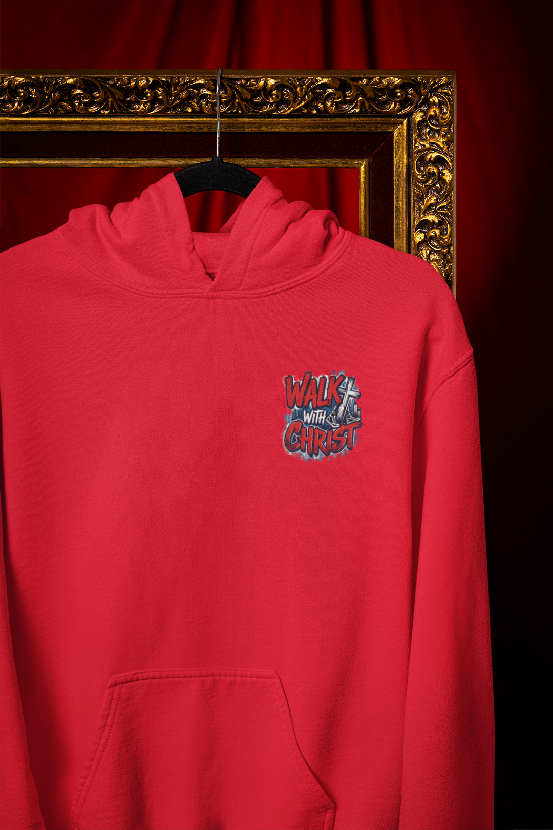 By Faith Not Sight Dark Red Hoodie