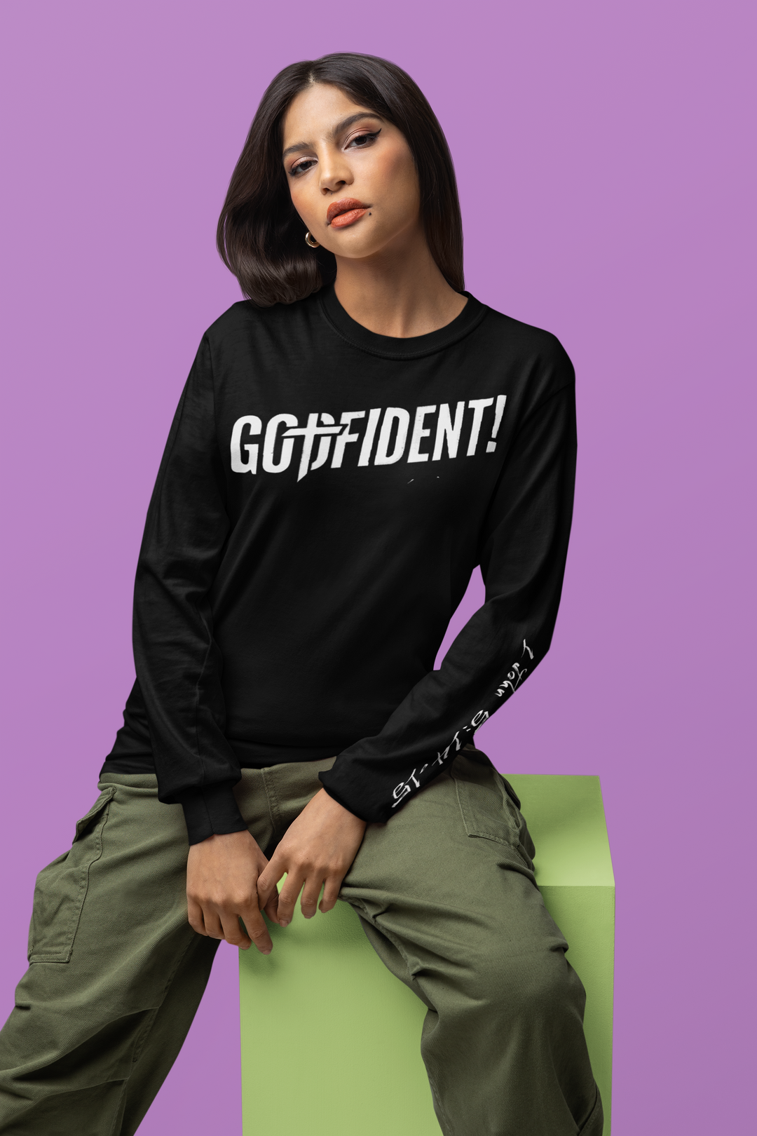 Godfident Long Sleeve T-shirt Black