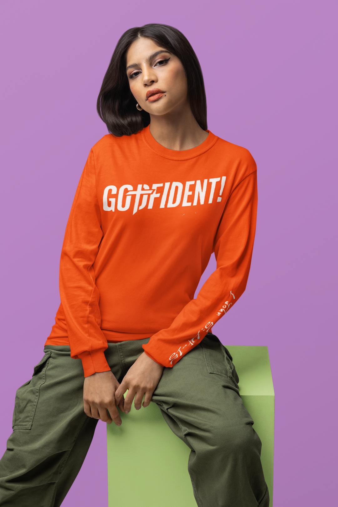 Godfident Long Sleeve T-shirt Orange