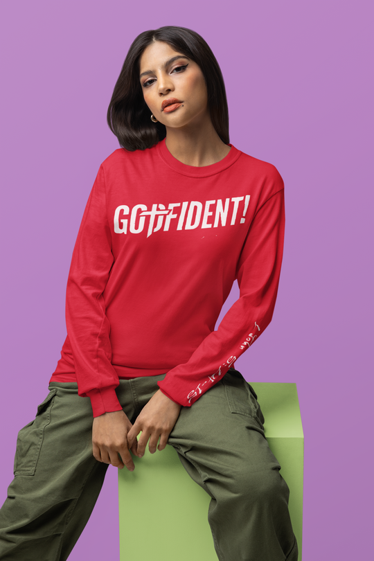 Godfident Long Sleeve T-shirt Red