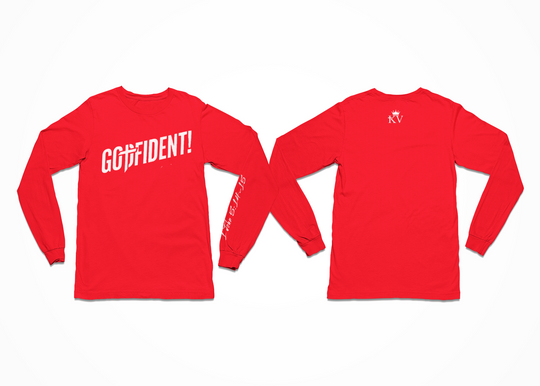 Godfident Long Sleeve T-shirt Red