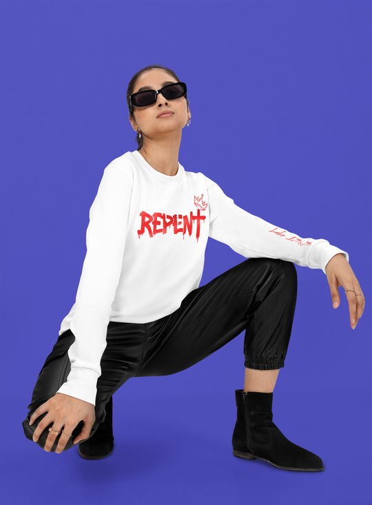 REPENT Hoodie – White